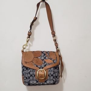 Limited Edition Coach Floral Bleecker Tooled Signature Jacquard Shoulder Bag